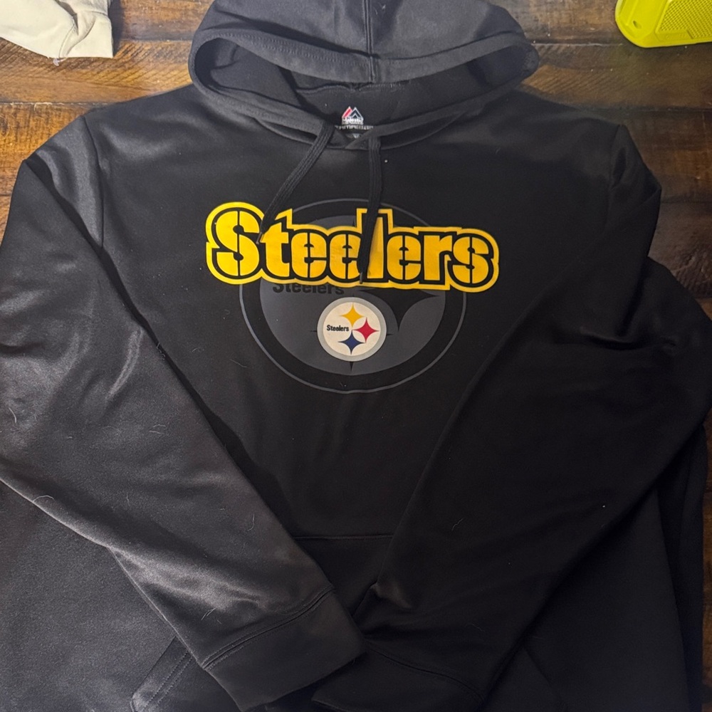 Majestic Black Steelers Hoodie